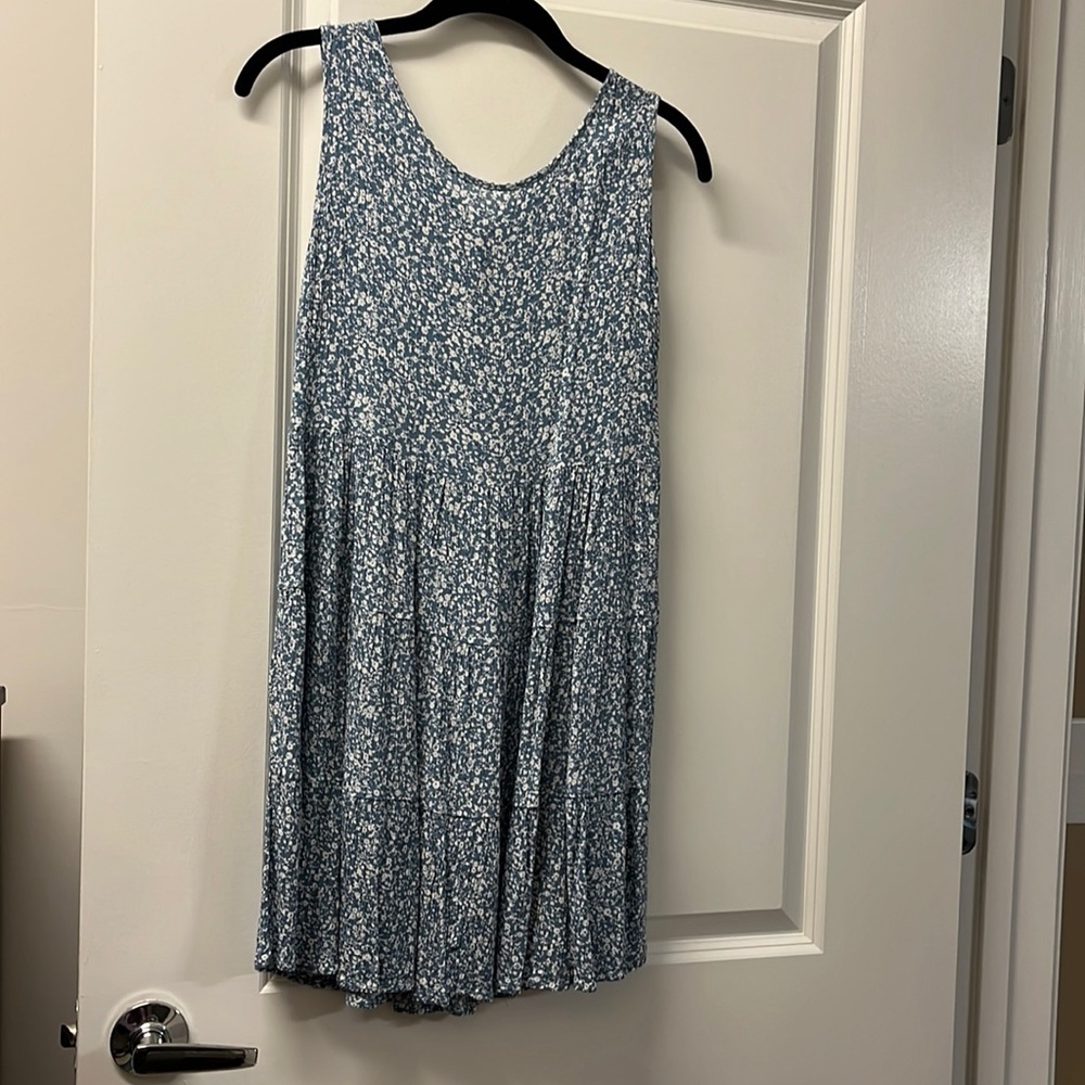 Francesca’s Light Blue Flowy Sundress